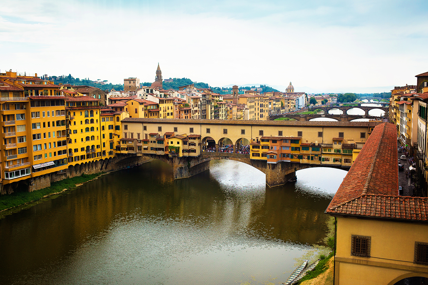 Pontevecchio bridge in Florence Italy